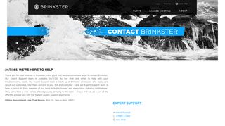 Contact Brinkster 24/7/365 by Email and Live Chat - Web Space ...