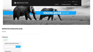 KB Home - Brinkster Knowledge Base