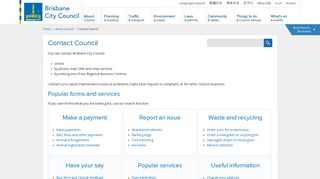 Contact Council | Brisbane City Council