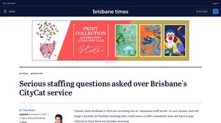 Serious staffing questions asked over Brisbane's CityCat service