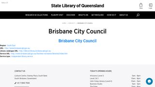 Brisbane City Council library services (State Library of Queensland)