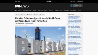 Popular Brisbane sign returns to South Bank, reinforced and ready for ...