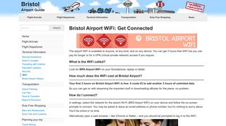Bristol Airport WiFi: Get connected - Bristol Airport Guide