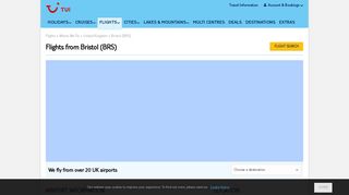 Flights from Bristol Airport | TUI Airways