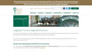 Logging In To Your Upgraded Account | Bristol County Savings Bank