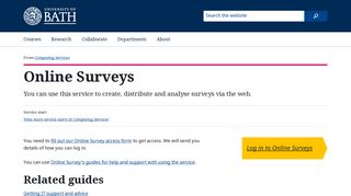 Bristol Online Surveys - Bath