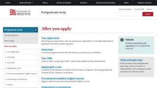 After you apply | Study at Bristol | University of Bristol