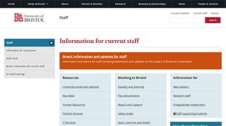Staff | Staff | University of Bristol