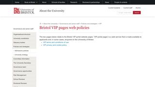 VIP | About the University | University of Bristol - 18436 - bris.ac.uk