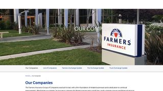 Our Companies : About Farmers : Farmers Insurance