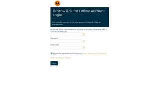 Bristow & Sutor - Online Account - Login