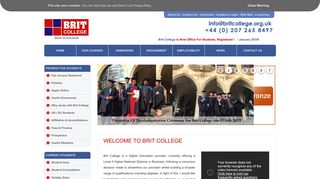 Brit College Mobile Site