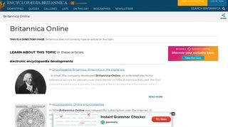 Britannica Online | Britannica.com
