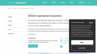British Caymanian Insurance — Cayman Resident