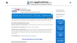 British Airways Application, Jobs & Careers Online