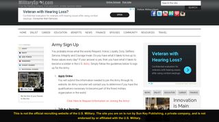 Army Sign Up - MilitarySpot.com