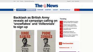 Backlash as British Army reveals ad campaign calling on 'snowflakes ...