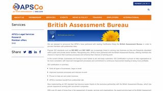 British Assessment Bureau - APSCo
