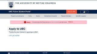 Apply to UBC - UBC Future Student Portal - University of British ...