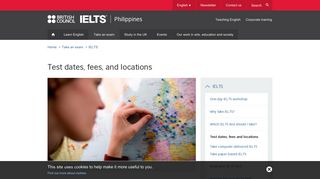 Test dates, fees, and locations | British Council