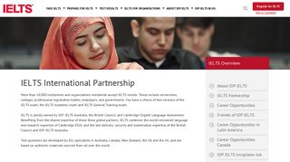 IELTS Partnership - British Council, IDP, Cambridge | Canada