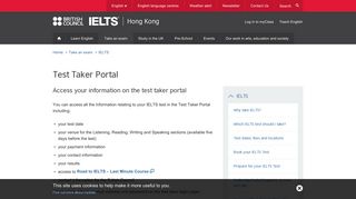 Test Taker Portal | British Council