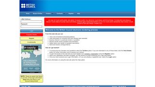 British Council Electronic Tendering Site - Home