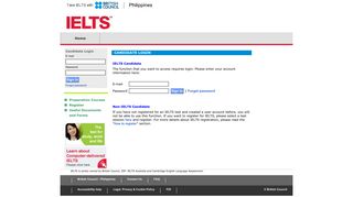 candidate login - IELTS - British Council