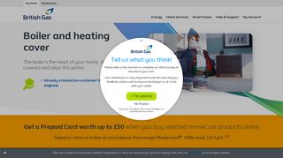 Boiler & Heating Cover - Boiler insurance - British Gas