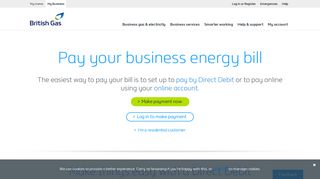 Pay your business energy bill | British Gas business