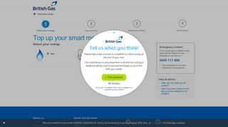 Top up your smart meter - British Gas