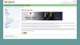 University of Cambridge Kendo Society: BKA Membership