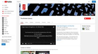 The British Library - YouTube