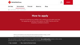 How to apply | British Red Cross