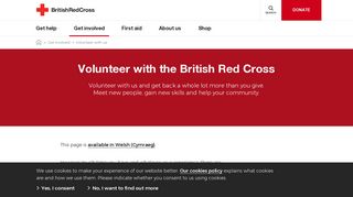 Volunteer with us - British Red Cross
