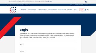 Login | British Safety Council