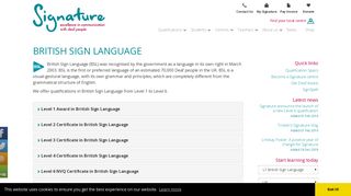 Signature | British Sign Language