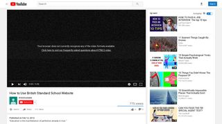 How to Use British Standard School Website - YouTube