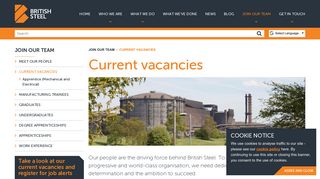 Current vacancies | British Steel