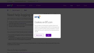 Logging in to email using a BT ID | BT help