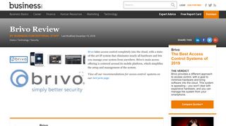 Brivo Review 2018 | Access Control System Reviews - Business.com