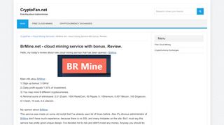 BrMine.net - cloud mining service with bonus. Review. » Evrything ...