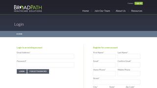 Login | BroadPath Healthcare Solutions