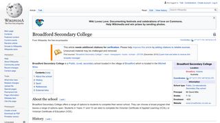 Broadford Secondary College - Wikipedia