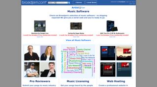 Broadjam: Music Licensing, Pro Song Reviewers, Website Hosting