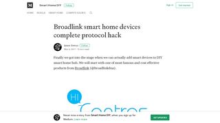 Broadlink smart home devices complete protocol hack - Smart Home DIY