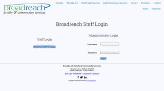 Broadreach Family & Community Services - Staff Login