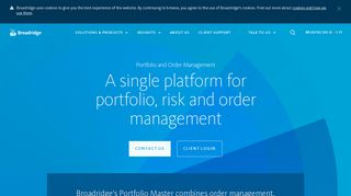 Portfolio and Order Management for Institutional Investors | Broadridge