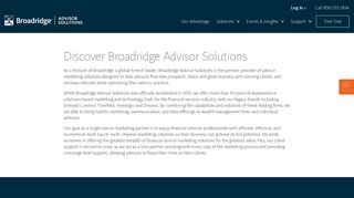 About Us | Broadridge Advisor Solutions