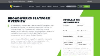 BroadWorks Platform Overview - BroadSoft